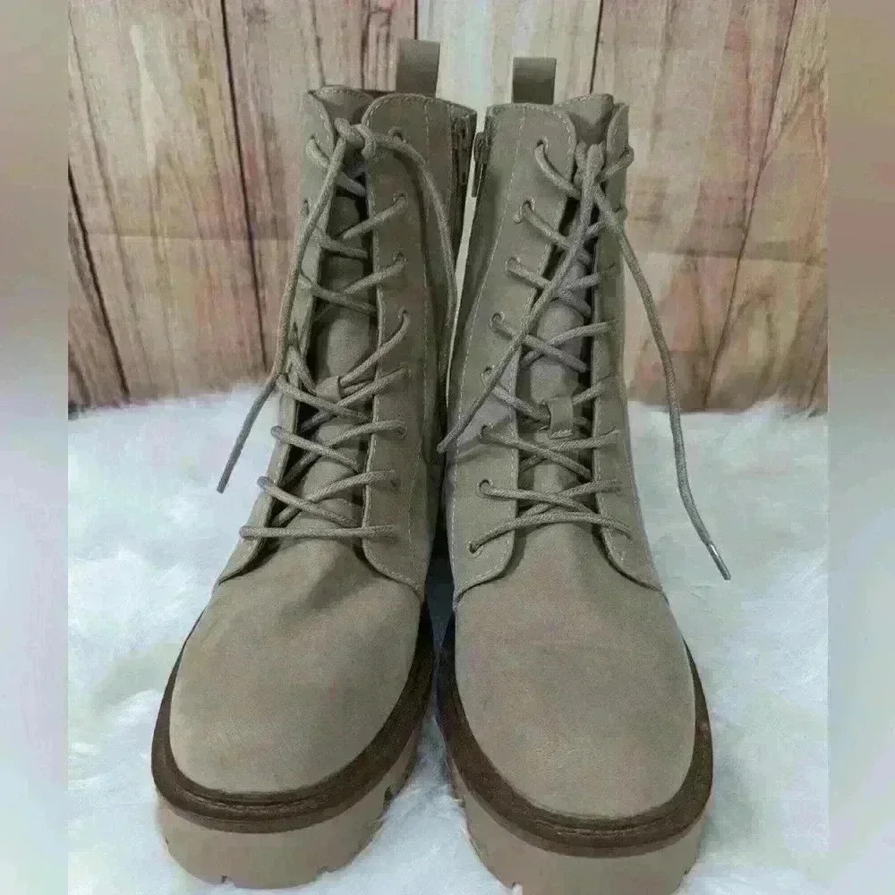 NEW women MIA suede  combat boots ISAIAH collection size 10 M - Picture 2 of 9